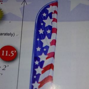 U.S. 11.5 ' tall banner flag